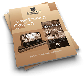 laser etching catalog mockup