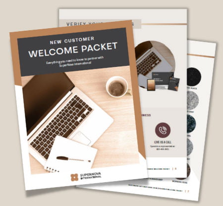 SuperNova welcome guide packet